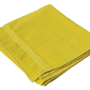 54.5” Mustard-Yellow Cotton Bath-Towel in Bulk at Wholesale – Soft & Absorbent – Bathing Essentials